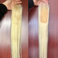 Aorbige 2x6 Long Deep Parting HD Swiss Lace Melt Skin Lace Closure Raw Hair Materials Straight Style Much Fuller with Natural Hair Line Human Hair Natural Black Color (14inch, HD 2x6 613 lace closure)