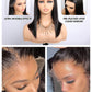 SKINLIKE Real HD Lace Frontal Wig Human Hair Full 13x4 Swiss HD&Parting MAX&&PRE Plucked&Tiny Knots&Full 200 Density Blunt Cut Bob Wig Human Hair Lace Front Wigs Straight For Black Women 14 Inch