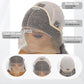 Hoscod 13x4 HD Lace Front Wig Human Hair 14 Inch Grey mixed White Lace Frontal Bob Wigs Human Hair 180% Density Straight Bob Wig Pre Plucked Ombre Grey White Wigs With Baby Hair for Women