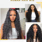 ALYOGA 13x6 Deep Wave Lace Front Wigs Human Hair 200 Density Pre Plucked with Baby Hair Water Wave Wigs for Women Glueless Natural Color 32 inch
