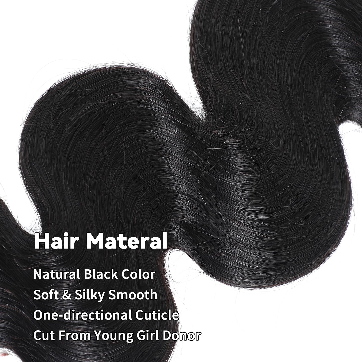 15A Raw Indian Human Hair Bundles Body Wave Bundles Human Hair,Triple Lifespan Virgin Remy Hair,No Tangle Shedding,Keep Texture Silky Soft After Multiple Washes (1 Bundle Natural Black, 26 inch)