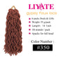 6 Packs Faux Locs Crochet Hair 14 Inch Ginger Goddess Locs Crochet Hair for Black Women, Prelooped Gypsy locs Crochet Braids Copper Red Soft Wavy Dreadlocks Hair Extensions, 350