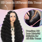 VIPPRETTY 13X6 HD Lace Front Wig,30Inch Glueless Loose Deep Wave Wig Natural Black.Synthetic Lace Front Wigs Human Hair Touch,Vogue Highlight Technology-Premium Fiber & Human Hair Blended.
