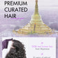 LUVME HAIR Flexi-Fit Invisi Drawstring Wig 13x4 Lace Wig PreMax Lace Wigs Water Wave Curly Lace Front Wigs Human Hair Pre Cut Plucked Lace Frontal 28 Inches Natural Black