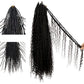Boho Locs Crochet Braids Pre Looped With Human Hair Extensions Curly Ends Deep Wave Goddess Soft Locs Box Knotless Braids Hair Synthetic Dreadlocks Braiding for Women CHARMING YOU 22 Inch 24Strands