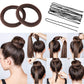 Bun Shaper Set with Donuts, Markers, Ponytail Tools, Bobby Pins, and Elastic Bands for Women and Kids