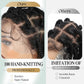 WIGER 360 Full Lace Braided Wigs for Black Women, 34 Inch Transparent HD Lace, Single-layer Jumbo Braids, 22 Handmade Braids, Natural Black Synthetic Lace Front Hair Wig