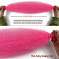 Pink Marley Hair for Kids 3 Pack Pre-Separated Spring Twist Hair for Soft Locs Hot Pink Kids Braiding Hair 16 Inch Springy Afro Twist Crochet Hair Marley Twist Braiding Hair
