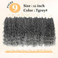 Yewell 9 Packs Goddess Box Braids Crochet Hair Boho Crochet Box-Braids With Curly Ends Crochet-Hair For Black Women, 12 Inch Pre Looped Bohemian Crochet Box Braiding Hair (12Inch 9 Packs,TGrey)
