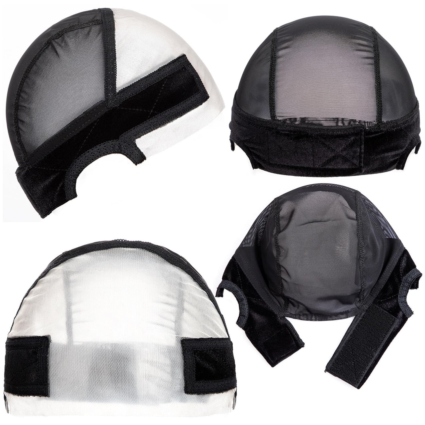 Wig Caps with Grip Band for Keeping Wigs in Place Wig Caps for Women Adjustable Wig Grip Cap Band Black Stocking Wig Caps Wide 13x4 HD Transparent Lace for Front Wig Cap for Wig Making