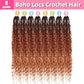 Soft Boho Locs Crochet Hair for Black Women-30 Inch 8 Packs Goddess Faux Locs Crochet Human Hair Feeling Pre Looped with Curly Ends (1B/30/27, 30 Inch(Pack of 8))