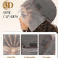 Quantum Love Braided Wigs for Black Women Braids Cornrows Lace Curly Wigs 16 Inch Lace Frontal Braided Fully Curly Ombre Brown Bob Synthetic Glueless Wigs