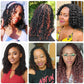 6 Inch Wavy Senegalese Twist Crochet Hair Color 2 Short Crochet Braids for Black Women 8 Packs Pre Looped Bob Kinky Twist Crochet Hair with Curly Ends for Kids (6 Inch,2)
