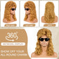 Suncalla 6 Set Mullet Wigs for Halloween Party Multi-color