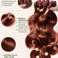 Human Hair Bundles 4 Bundles 16 18 20 22 Inch Hair Extensions Reddish Brown Copper Red Body Wave Bundle Human Hair 100% Unprocessed Brazilian Virgin Hair Quick Weave Bundle human hair L4
