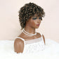 hairyhme Ombre Blonde Short Dreadlock Wigs, Short Afro Braided Wigs for Black Women, Twist Braided Wig Faux Locs Braid Glueless Wigs for Women