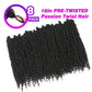 Bileaf Passion Twist Crochet Hair Pre-twisted 16 Inch 8 Packs Crochet Passion Twist Hair, Soft Pre Looped Passion Twist Crochet Braids Bohemian Crochet Hair for Women Girls and Kids 1B