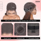 Afribye Brown Wig Human Hair 200% Density 13x6 Body Wave Lace Front Wigs Human Hair Pre Plucked Short Wigs for Black Women Glueless Frontal Wig Human Hair Loose Wavy 14 inch