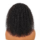 SUPERNOVA Curly Human Hair Wig 13x4 Lace Front Wigs Human Hair Half-Cornrows Half-Deep Curly Wig Pre Plucked Pre Styled Braid Wigs For Black Women 200 Density 16 Inch
