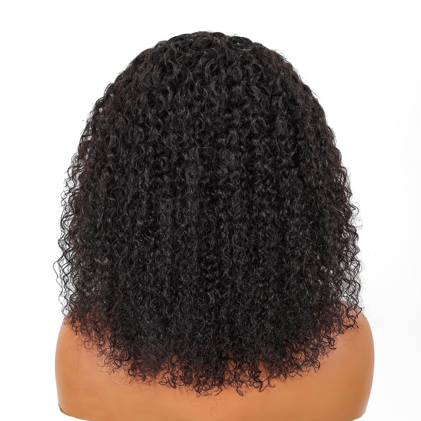 SUPERNOVA Curly Human Hair Wig 13x4 Lace Front Wigs Human Hair Half-Cornrows Half-Deep Curly Wig Pre Plucked Pre Styled Braid Wigs For Black Women 200 Density 16 Inch