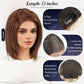 starluck Human Hair Wig Lace Front Wigs Real Human Hair Wigs For Women Wig Side Part 6"*5"*2" HD Lace Dark Brown 12 Inch Realistic and Natural for Daily Party Use