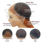 Fugady Long Ginger Glueless Wig 13x4 Orange Straight Heat Resistant Synthetic Fiber Lace Front Wig Dark Ginger Pre Plucked 200 Density Hd Lace Wig With Baby Hair Colorful Wigs For Women 26 inches