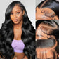 30 Inch 13x6 Lace Front Wigs Human Hair Pre Plucked Body Wave HD Transparent Lace Frontal Wigs Human Hair Real 180% Density Glueless Wigs Virgin Human Hair with Baby Hair for Women Natural Black