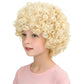 incohair 70s 80s Short Blonde Wig for Boy and Girls Kids Blonde Wig Music Party Halloween Costume Wig Unisex (Light Blonde)
