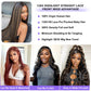 ONECHULY Long Highlight Lace Front Wig Human Hair 200% Density Balayage Ombre Lace Front Wig 13x4 HD Transparent Lace Pre Plucked with Baby Hair Glueless Brown Human Hair Wigs for Women 1B/30 32 Inch