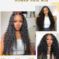 ALYOGA 13x6 Water Wave Lace Front Wigs Human Hair 200 Density Pre Plucked with Baby Hair Water Wave Wigs for Women Glueless Natural Color 22 inch