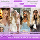 Eawwii Ombre Pink Wig for Women Long Wavy 4x1 Lace Natural Hairline Glueless for Beginners Middle Part Synthetic for Daily Party Use 26Inch