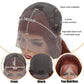 Dewyigs 26 Inch Reddish Brown Lace Front Wigs Human Hair 13x4 HD Transparent Body Wave Lace Front Wigs Human Hair Pre Plucked Auburn Glueless Colored Frontal Wigs Human Hair