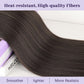 ORSUNCER Drawstring Ponytail Extension, Long Straight Pony Tails Hair Extensions Natural Soft Clip in Ponytail for Women Synthetic Hairpieces Dark Brown