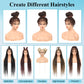 Olymei 360° Hd Full Lace Knotless Braided Wigs for Women Box Braid Wig with Baby Hair Premium Synthetic Long Brown Braided Lace Front Wigs 36Inch