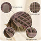 NOVFLKW Brown Long Straight Layered Wig with Bangs for Women 26 inch Light Brown with Blonde Put on Go Realistic Synthetic Heat Resistant Natural Wig for Girls Party Cosplay and Daily Use
