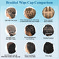 Olymei 360° HD Full Lace Large Square Knotless Braided Wigs for Women Box Braid Wig with Baby Hair Long Light Brown Premium Synthetic Braided Lace Front Wigs 36"