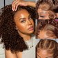 Punmasa 12 Inch Chocolate Brown Bob Wig Human Hair 13x6 Frontal Lace Wig 200% Density HD Lace Front Wigs Human Hair Pre Plucked Bob Wigs for Women 100% Real Human Hair Wig #4