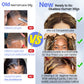 Eyefanniy Glueless Wigs Human Hair pre plucked Pre Cut Blonde Highlights Short Curly Bob Lace Front Wigs for Black Women 4x4 Lace Closure Wig with Elastic Band for Beginners 14 Inch