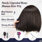 starluck Human Hair Wig Lace Front Wigs Real Human Hair Wigs For Women Side Part 13"*4" HD Lace Large Area Wig Natural Black 12 Inch Realistic and Resistant for Daily Party Use