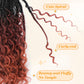 Yewell 9 Packs Goddess Box Braids Crochet Hair Boho Crochet Box-Braids With Curly Ends Crochet-Hair For Black Women, 12 Inch Pre Looped Bohemian Crochet Box-Braid (12Inch 9 Packs,1B/530/350)