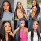 Generic Long Straight Lace Frontal Wigs for Women Pre Plucked Natural Hairline Baby Hair Lace Front Wigs HD Transparent Lace Front Wig, 26 Inch, Black