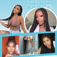 Olymei 360° HD Full Lace Large Square Knotless Braided Wigs for Women Box Braid Wig with Baby Hair Long Black Premium Synthetic Braided Lace Front Wigs 36"