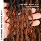 Toyotress Boho Human Hair Locs - 14 Inch 8 Packs Pre-Looped Crochet Curls, 3 Tones Ombre Brown With Curly Ends Braiding Hair Extensions (14 Inch, 8P-OT30/27)