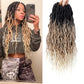 Faux Locs Crochet Hair 6Packs 24Inch Goddess Locs Crochet Hair,Soft Locs Crochet Locs With Curly Ends (24'', 1B/27/613)
