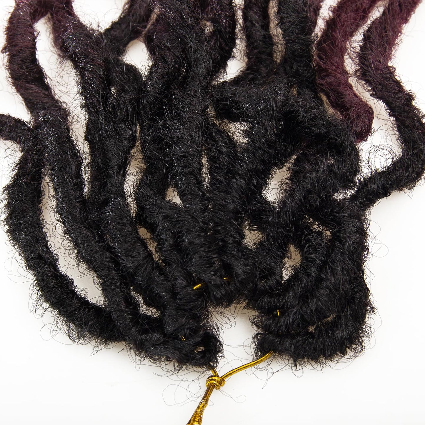 Faux Locs Crochet Hair 24Inch Crochet Locs, 6Packs Goddess Locs Soft Locs Curly Ends Faux Locs Synthetic Locs Crochet Hair Crochet Braids for Black Women Human Hair(1B/99J/530, 24'')