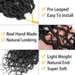 Col Bling 10 Inch 8 Packs Goddess Locs Crochet Hair Faux Locs Crochet Hair for Women Pre Looped River Locs Crochet with Curly Ends Synthetic (10 Inch 8 Packs, #1B)
