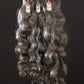 IDM INDIA 3 Bundles of 20” 22” 24” Wavy 100% natural Indian virgin temple raw hair extensions unprocessed and not treated with any kind of chemicals. Single donor raw hair weft bundles