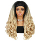 Quantum Love Yaki Curly Headband Wigs for Black Women Kinky Straight Ombre Blonde Headband Curly Ends Synthetic Wear and Go Glueless half Wig with Headbands Attached