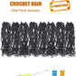 8 Inch Kids Crochet Hair Wavy Senegalese Twist Crochet Hair Color 2 8 Packs Short Bob Pre Looped Crotchet Braids with Culy Ends for Little Girls (8 Inch,2)