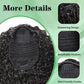 Youthfee 27” Drawstring Ponytail Deep Curly Heat Resistant Instant Clip Ponytail Extension Protective Style Afro Kinky Curly Hair Pieces for Women